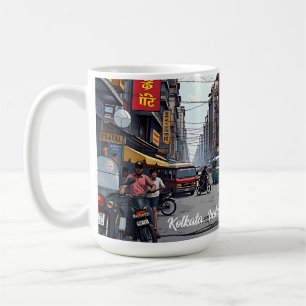 Caneca De Café Kolkata, Índia, centro Keepsasaur Souvenir