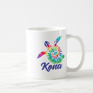 Caneca De Café Kona Hawaii Tie Dye Salve Tartarugas do Mar Havaia