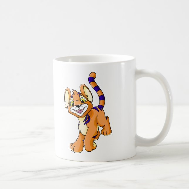Caneca De Café Kougra alaranjado aventuroso (Direita)