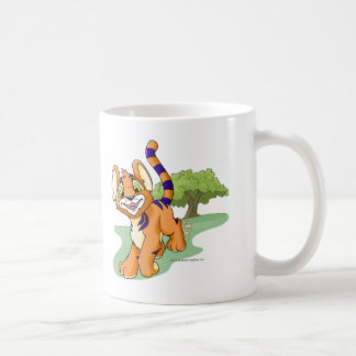 Caneca De Café Kougra alaranjado aventuroso na ilha do mistério
