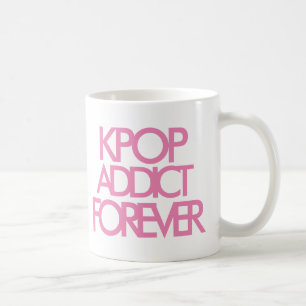 Caneca De Café Kpop Addicto para sempre Ventilador de música ro