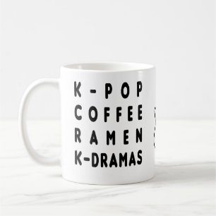 CANECA DE CAFÉ KPOP CAFÉ RAMEN KDRAMA COFFEE MUG