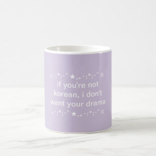 Caneca De Café Kpop e Kdrama, Estético Adolescente