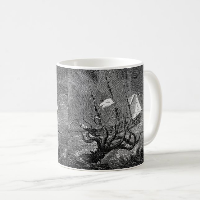 Caneca De Café Kraken (Frente Esquerda)