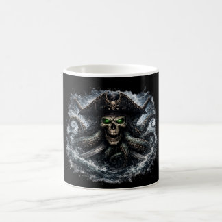 Caneca De Café Kraken Pirate Skull Mug – Epic Sea Monster Pirate 