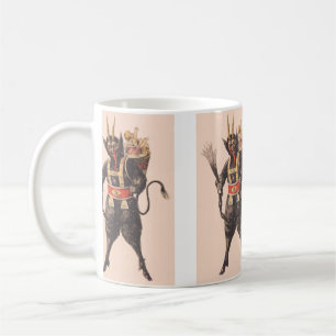 Caneca De Café Krampus Seqüestrando Crianças com Chibata