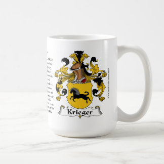 Caneca De Café Krieger, a origem, o significado e a crista
