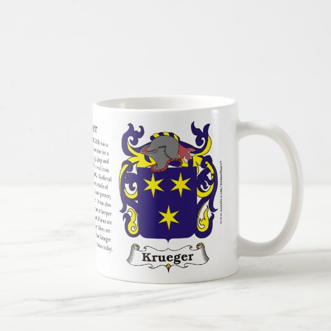 Caneca De Café Krueger, origem, significado e a crista (Direita)