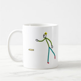 Caneca De Café Kubb Jogando Stickman