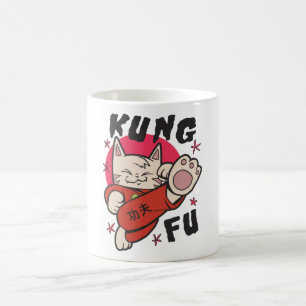 Caneca De Café Kung Fu Cat