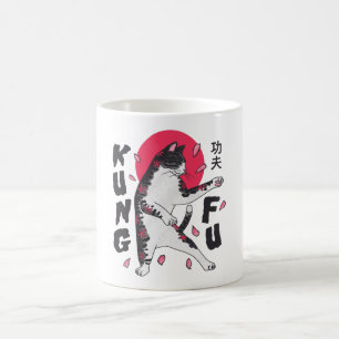Caneca De Café Kung Fu Cat