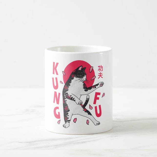 Caneca De Café Kung Fu Cat (Centro)