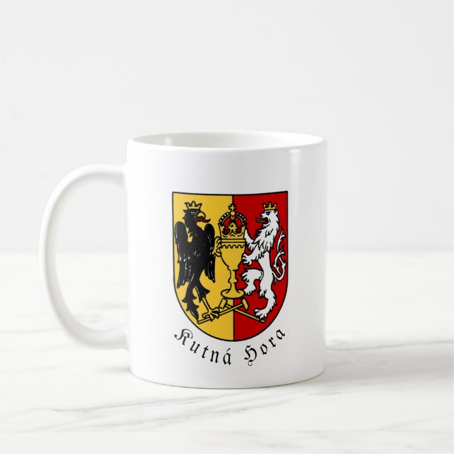 Caneca De Café Kutná Hora casaco de armas, República Checa (Esquerda)