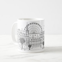 Caneca De Café Kyiv Illustratin Mug