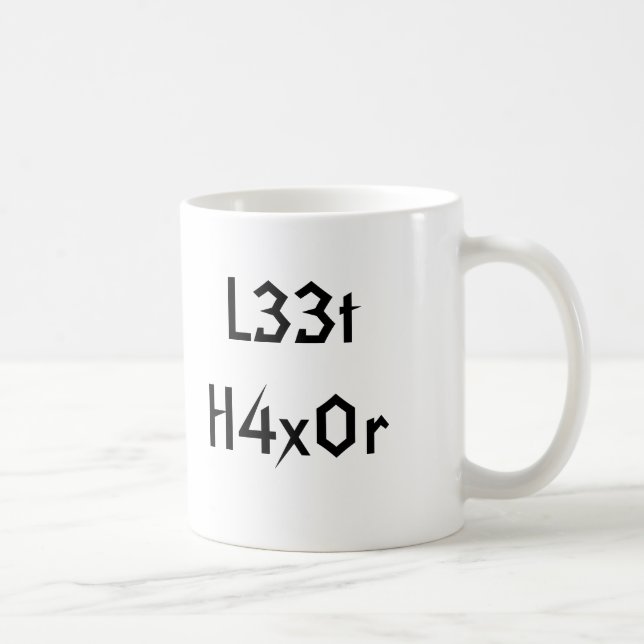 Caneca De Café L33t H4x0r, L33t H4x0r (Direita)