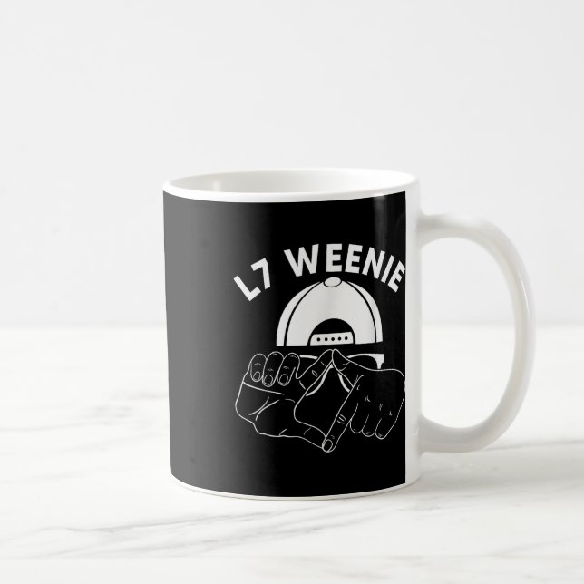 Caneca De Café L7 Weenie Loser Mãos Engraçadas 90s Baseball Softb (Direita)