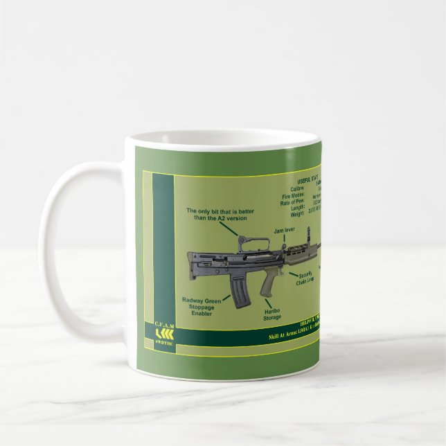 Caneca De Café L98A1 Descrição Mug (Esquerda)