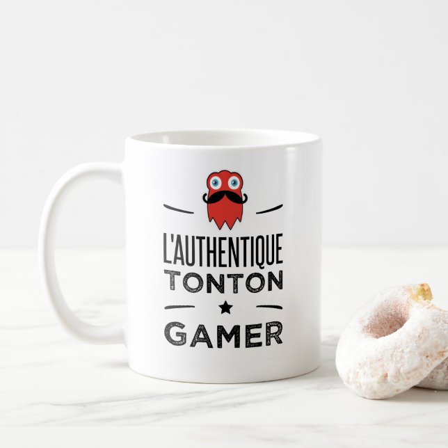 Caneca De Café L authentique tonton gamer (Com Donut)