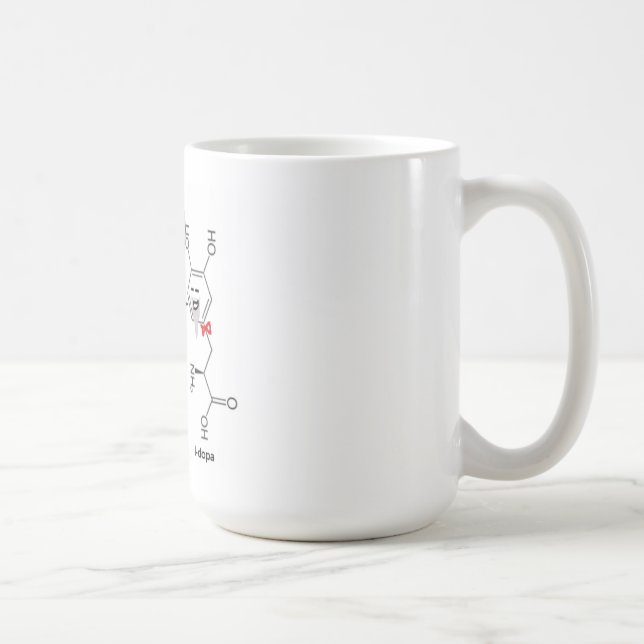 Caneca De Café l-dopa e dopamina (Direita)