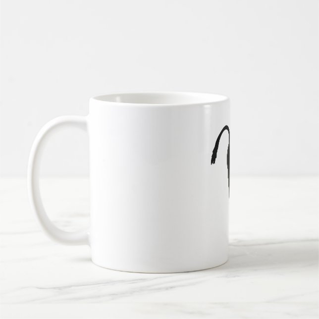 Caneca De Café L é para Lion Tailed Macaque (Esquerda)