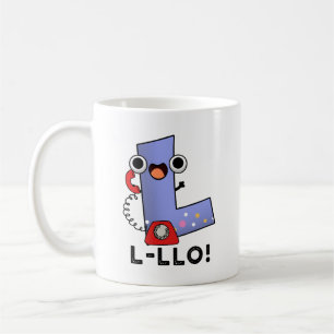 Caneca De Café L-llo Funny - Letra L Pun