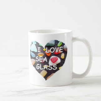 Caneca De Café l VIDRO do MAR do AMOR