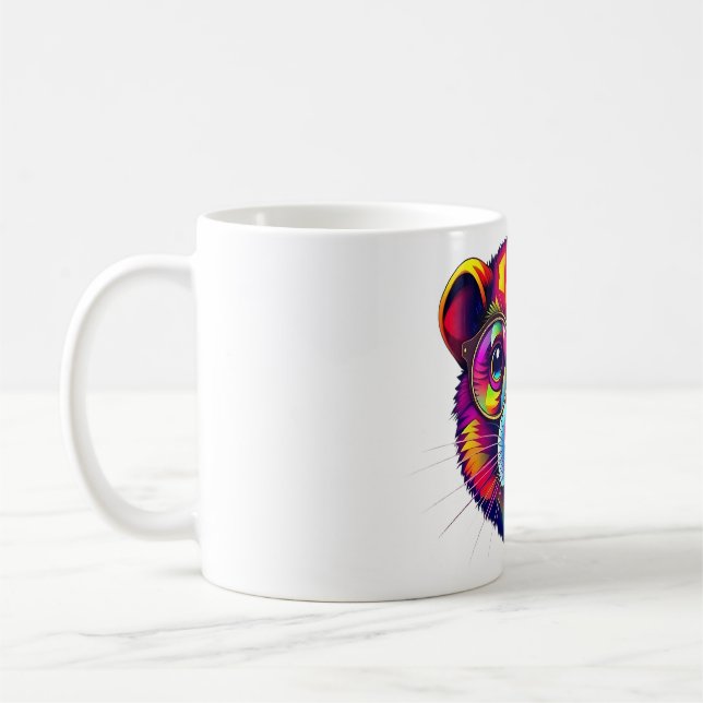 Caneca De Café Lã com Abstrato de óculos (Esquerda)