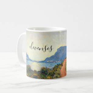 Caneca De Café La Corniche perto de Mônaco por Claude Monet
