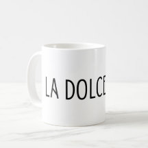 La dolce vita italian lettering