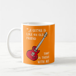 Caneca De Café la guitarra QUOTE