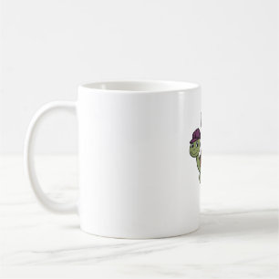 Caneca De Café Lã montando uma tartaruga Clássica T-Shirt
