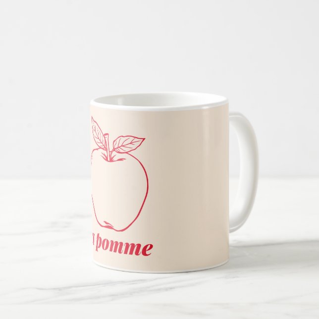 Caneca De Café la pomme (Frente Esquerda)