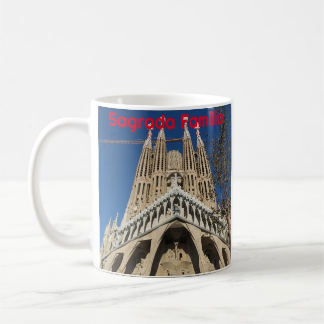 Caneca De Café La Sagrada Família, Barcelona, Espanha. 3560 (Esquerda)
