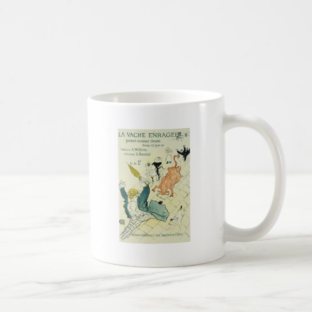 Caneca De Café La Vache Enragee de Toulouse-Lautrec (Direita)