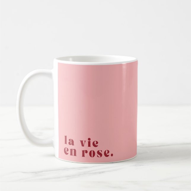 Caneca De Café La vie en rosa French Cote (Esquerda)