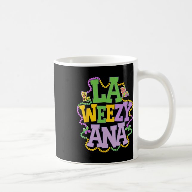 Caneca De Café La Weezy Ana Mapa Divertido da Louisiana Com Conta (Direita)