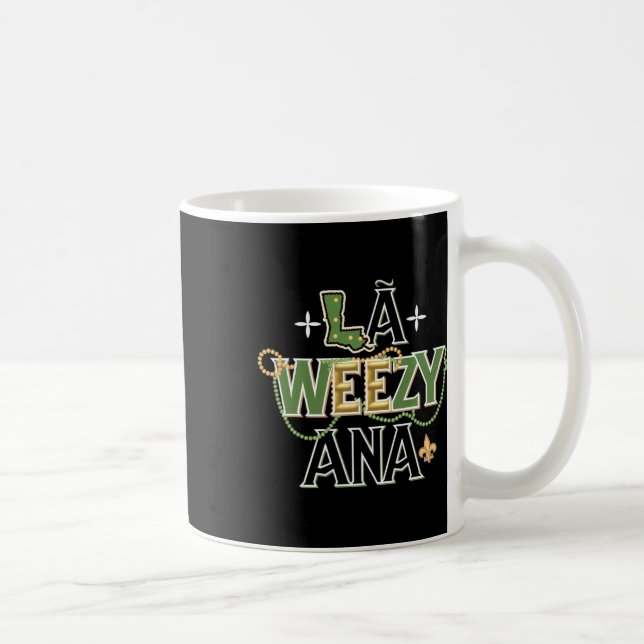 Caneca De Café La Weezy Ana Mardi Gras (Direita)