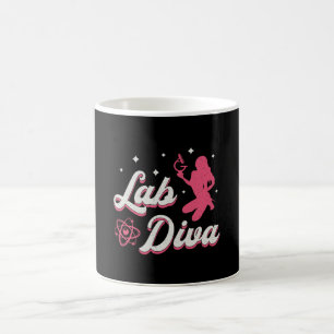 Caneca De Café Lab Diva Laboratorial Technician Science Lab Tech