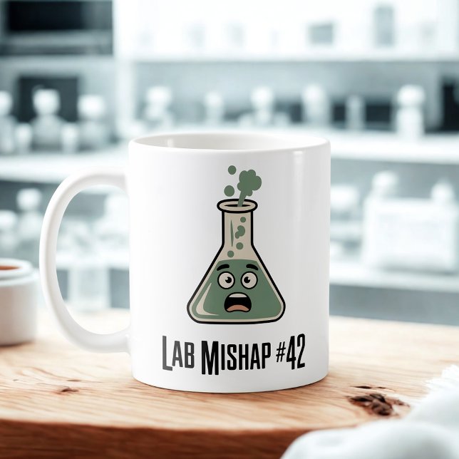 Caneca De Café Lab Mishap #42 | Design Caos de Química   (Criador carregado)