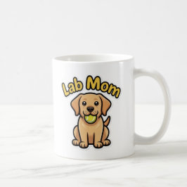 Caneca De Café Lab Mom Labrador Retriever Cute Puppy Coffee Mug L
