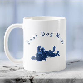 Caneca De Café Lab Preto Personalizado Lounging Simples Branco
