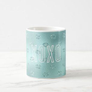 Caneca De Café Lábios Brilho Menta XOXO