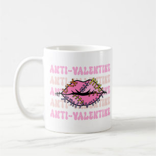 Caneca De Café Lábios Rosa Anti-Valentina