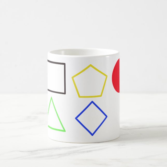 Caneca De Café Labirinto Moderno – Arte Geométrica Abstrata Ousad (Centro)