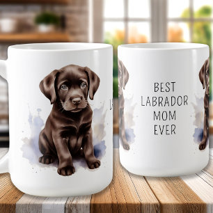 Caneca De Café Laboratório de Chocolate - Labrador Mãe Extraord