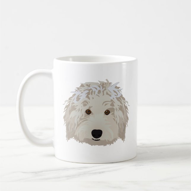 Caneca De Café Labradoodle (Esquerda)