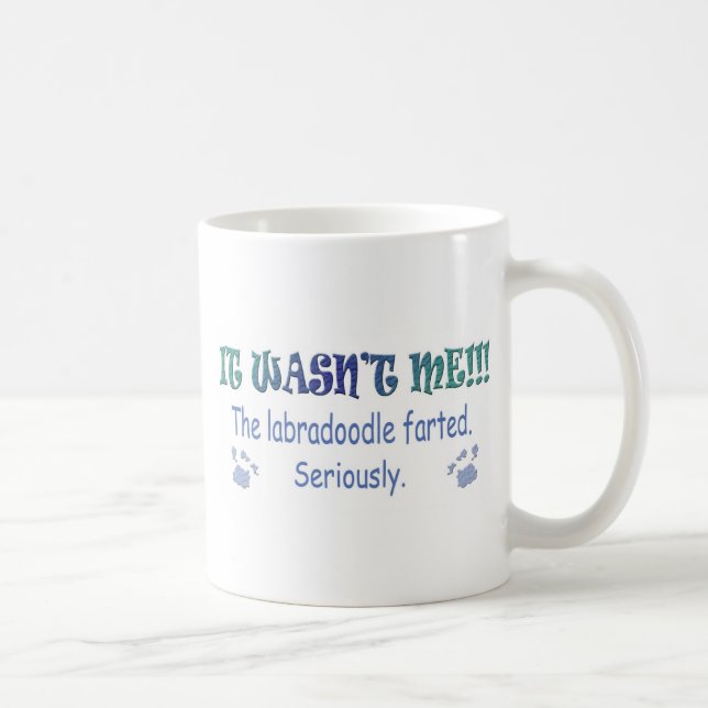 Caneca De Café Labradoodle (Direita)