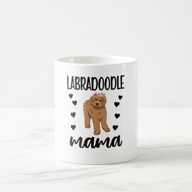 Caneca De Café Labradoodle Dog Mama Dog Labradoodle Mãe (Centro)