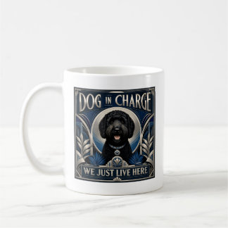 Caneca de Café Labradoodle Engraçado Comanda a Cas