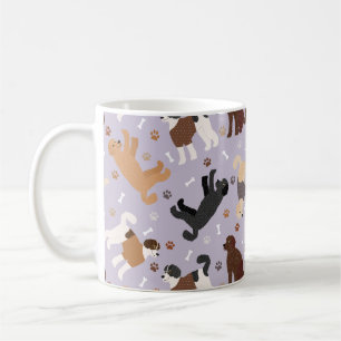 Caneca De Café Labradoodle / Ossos e patas de Goldendoodle